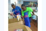 Bless a Belly volunteers, with hygiene kits